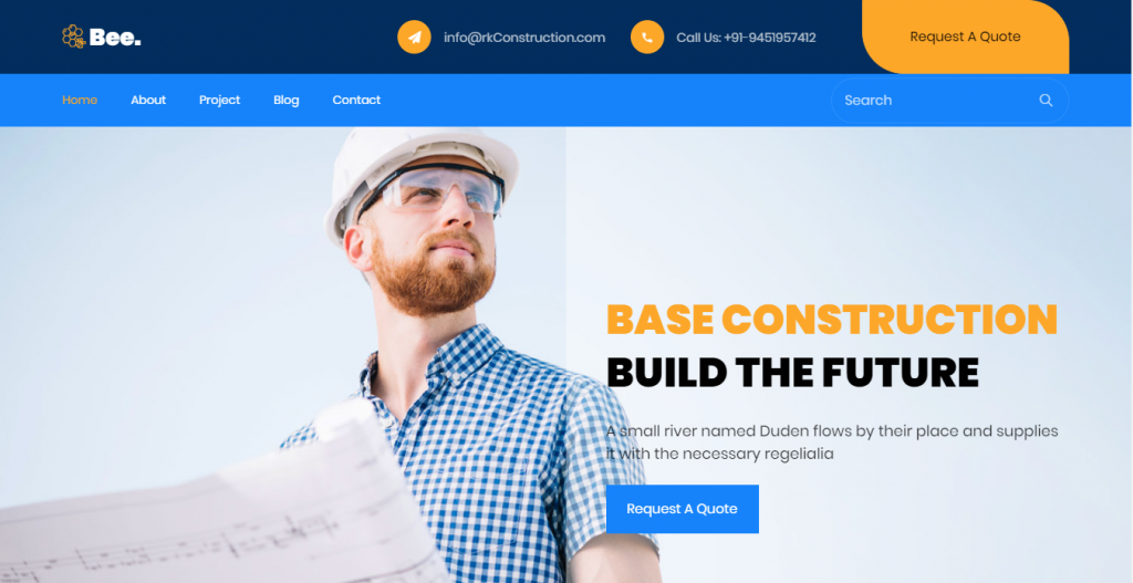 Construction Website Portfolio